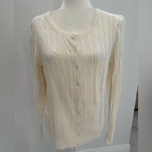 NWT Women’s Old Navy Cream Cable Knit Cardigan